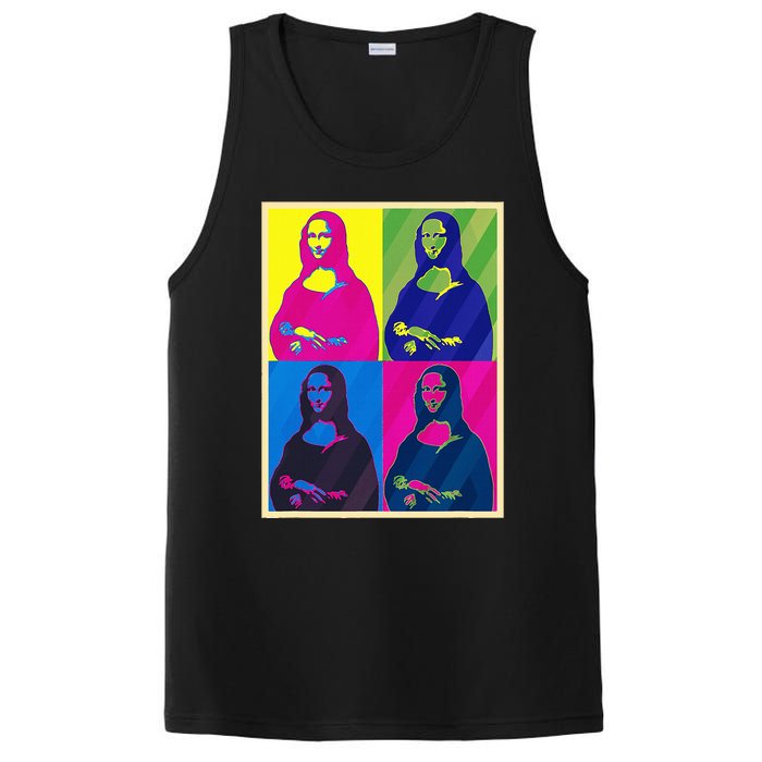 Mona Lisa Leonardo Da Vinci Pop Art Graphic PosiCharge Competitor Tank