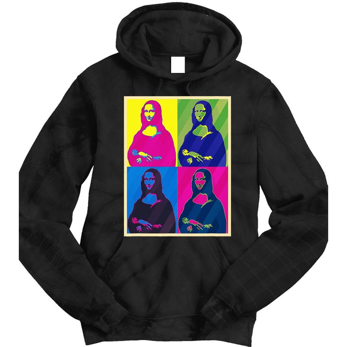 Mona Lisa Leonardo Da Vinci Pop Art Graphic Tie Dye Hoodie