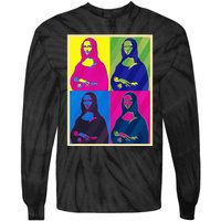 Mona Lisa Leonardo Da Vinci Pop Art Graphic Tie-Dye Long Sleeve Shirt