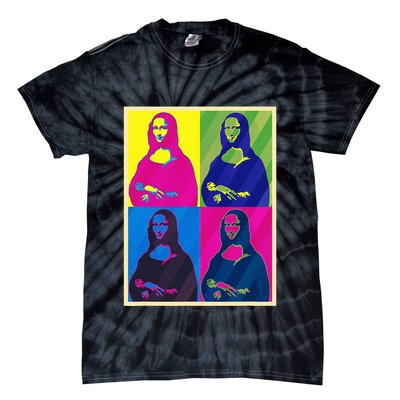 Mona Lisa Leonardo Da Vinci Pop Art Graphic Tie-Dye T-Shirt