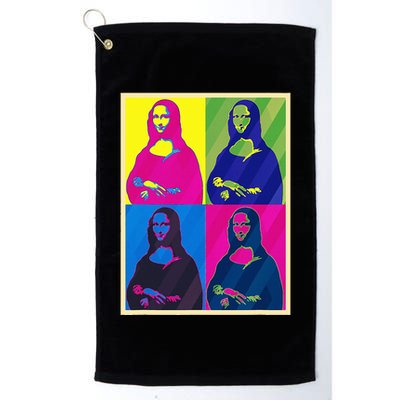 Mona Lisa Leonardo Da Vinci Pop Art Graphic Golf Towel