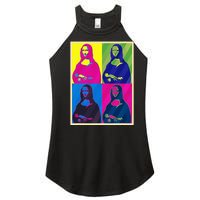 Mona Lisa Leonardo Da Vinci Pop Art Graphic Women's Perfect Tri Rocker Tank