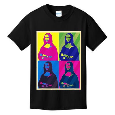 Mona Lisa Leonardo Da Vinci Pop Art Graphic Kids T-Shirt