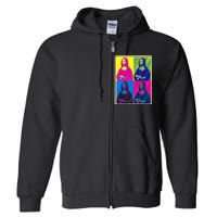 Mona Lisa Leonardo Da Vinci Pop Art Graphic Full Zip Hoodie