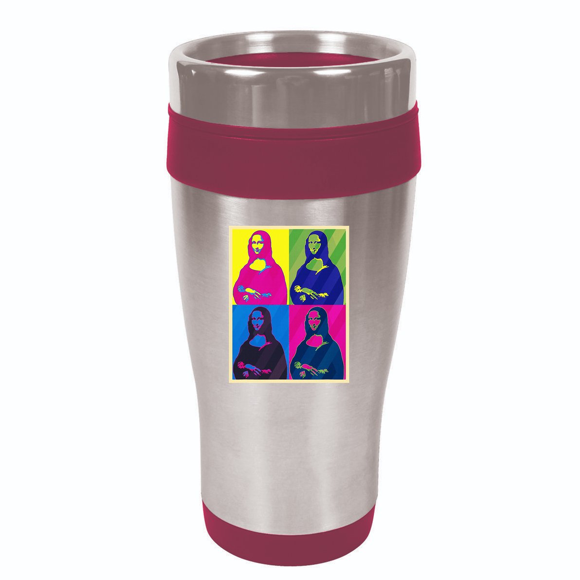 Mona Lisa Leonardo Da Vinci Pop Art Graphic 16oz Travel Tumbler