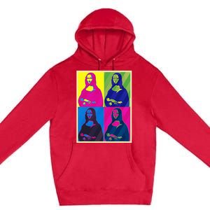 Mona Lisa Leonardo Da Vinci Pop Art Graphic Premium Pullover Hoodie