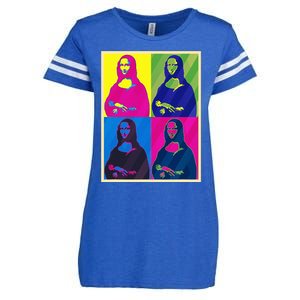 Mona Lisa Leonardo Da Vinci Pop Art Graphic Enza Ladies Jersey Football T-Shirt