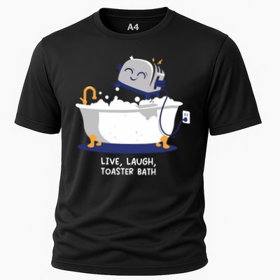 Mandatoryfunday Live Laugh Toaster Bath Performance Shirt
