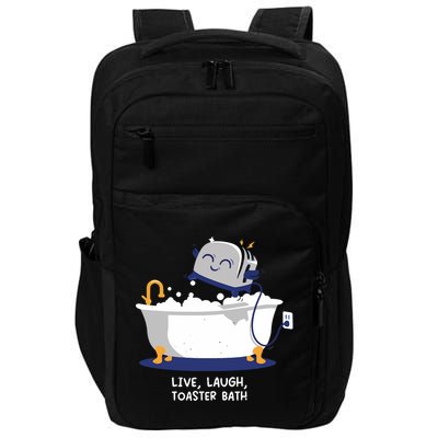Mandatoryfunday Live Laugh Toaster Bath Impact Tech Backpack
