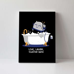 Mandatoryfunday Live Laugh Toaster Bath Canvas