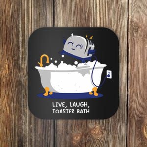 Mandatoryfunday Live Laugh Toaster Bath Coaster