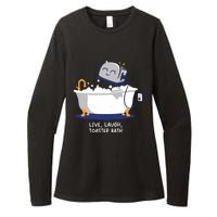 Mandatoryfunday Live Laugh Toaster Bath Womens CVC Long Sleeve Shirt