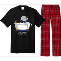 Mandatoryfunday Live Laugh Toaster Bath Pajama Set