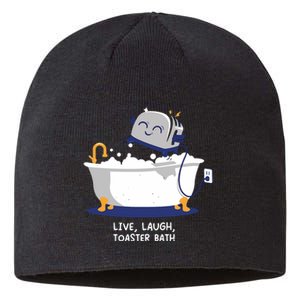 Mandatoryfunday Live Laugh Toaster Bath Sustainable Beanie