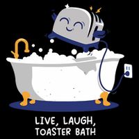 Mandatoryfunday Live Laugh Toaster Bath 16 in Basic Backpack