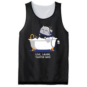 Mandatoryfunday Live Laugh Toaster Bath Mesh Reversible Basketball Jersey Tank