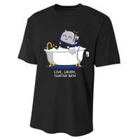 Mandatoryfunday Live Laugh Toaster Bath Performance Sprint T-Shirt