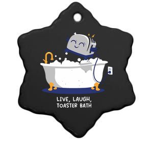 Mandatoryfunday Live Laugh Toaster Bath Ceramic Star Ornament