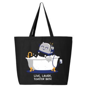 Mandatoryfunday Live Laugh Toaster Bath 25L Jumbo Tote