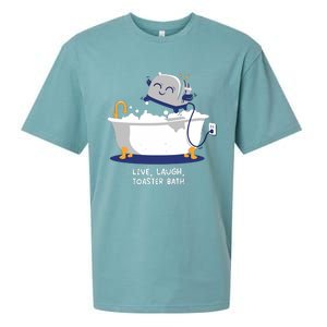 Mandatoryfunday Live Laugh Toaster Bath Sueded Cloud Jersey T-Shirt