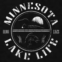Minnesota Lake Life With Loon Walleye And Sunset Ladies PosiCharge Tri-Blend Wicking Tank