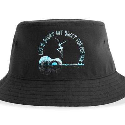 Music Lover Life Is Short But Sweet For Certain Guitar Sustainable Bucket Hat