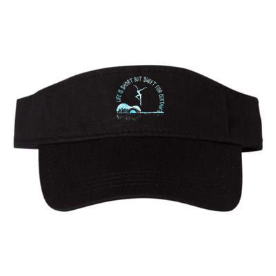 Music Lover Life Is Short But Sweet For Certain Guitar Valucap Bio-Washed Visor