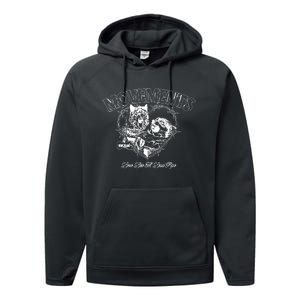 Movements Love Like A Lead Pipe Wolf Performance Fleece Hoodie