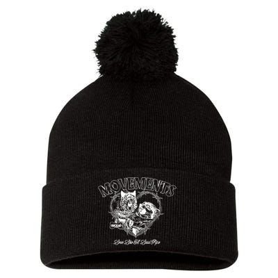 Movements Love Like A Lead Pipe Wolf Pom Pom 12in Knit Beanie
