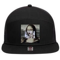 Mona Lisa Lollipop 7 Panel Mesh Trucker Snapback Hat