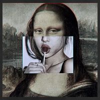 Mona Lisa Lollipop 7 Panel Mesh Trucker Snapback Hat