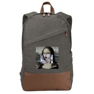 Mona Lisa Lollipop Cotton Canvas Backpack