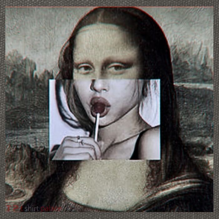 Mona Lisa Lollipop Cotton Canvas Backpack