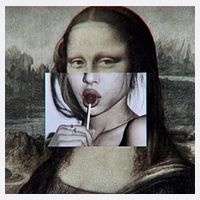 Mona Lisa Lollipop Apron