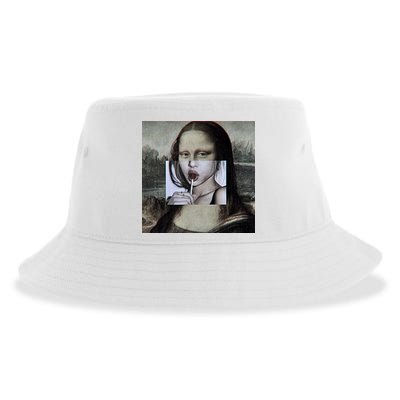 Mona Lisa Lollipop Sustainable Bucket Hat