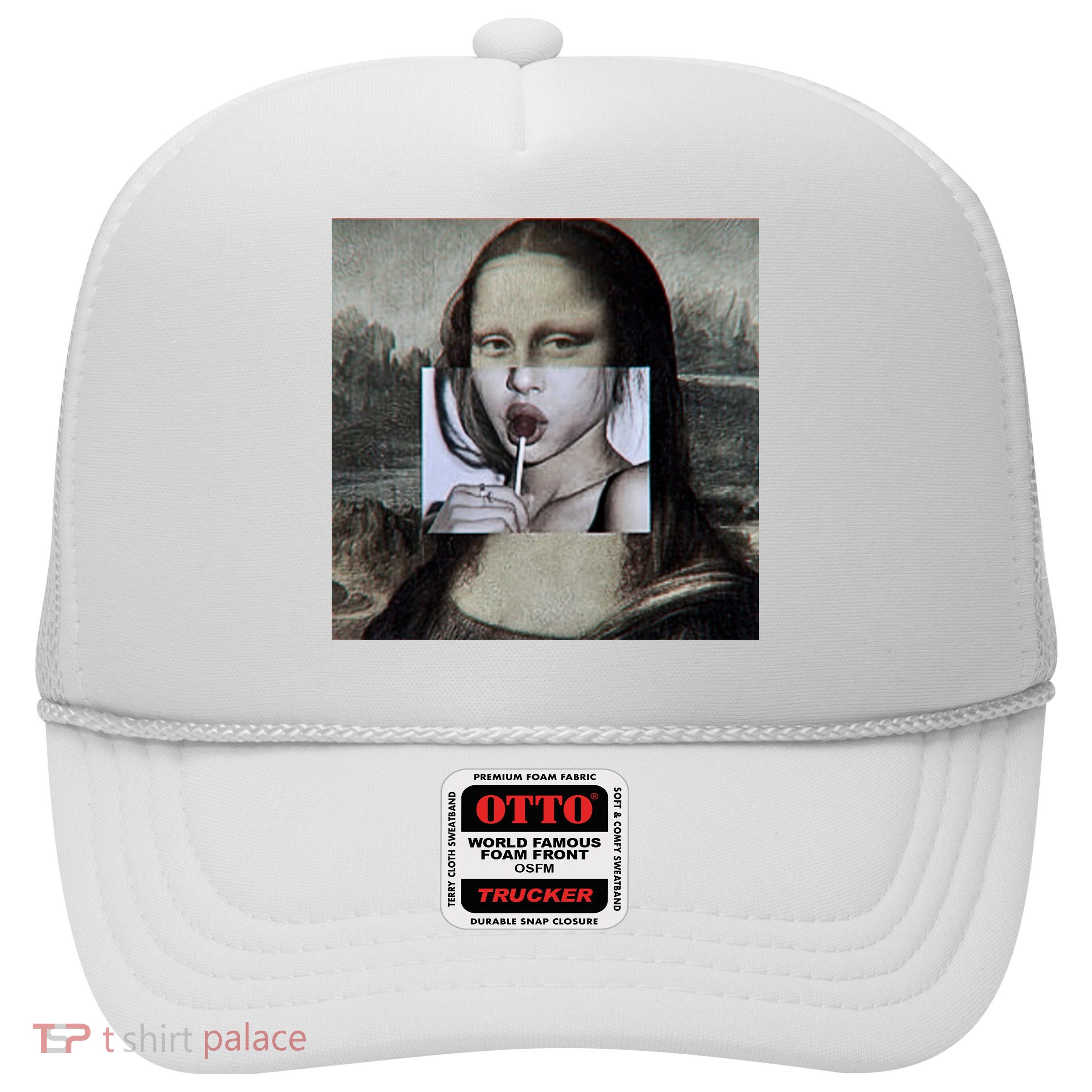 Mona Lisa Lollipop Trucker Hat
