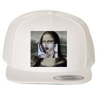 Mona Lisa Lollipop Wool Snapback Cap