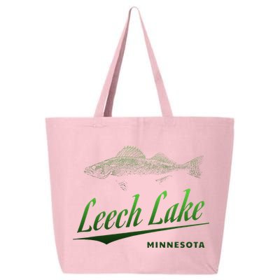 Minnesota Leech Lake With Walleye Fisherman Fishing 25L Jumbo Tote