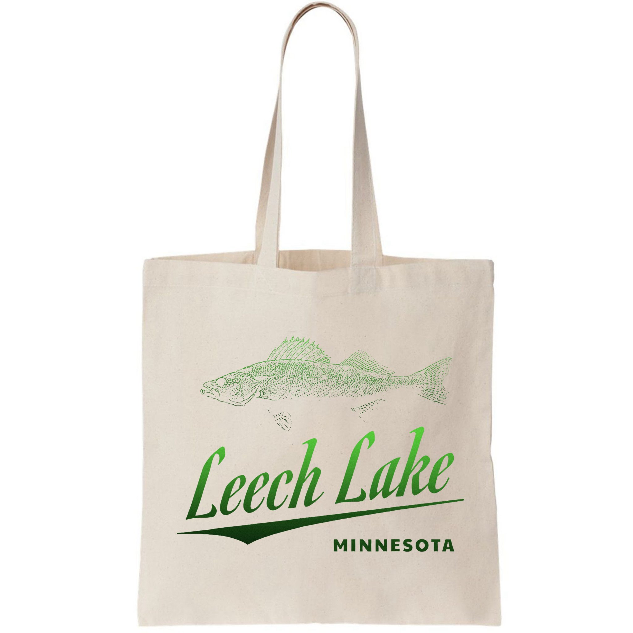 Minnesota Leech Lake With Walleye Fisherman Fishing Bag