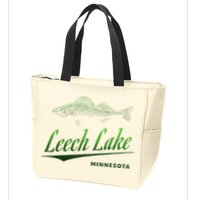 Minnesota Leech Lake With Walleye Fisherman Fishing Zip Tote Bag