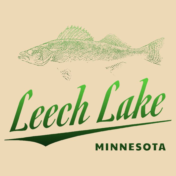 Minnesota Leech Lake With Walleye Fisherman Fishing Zip Tote Bag
