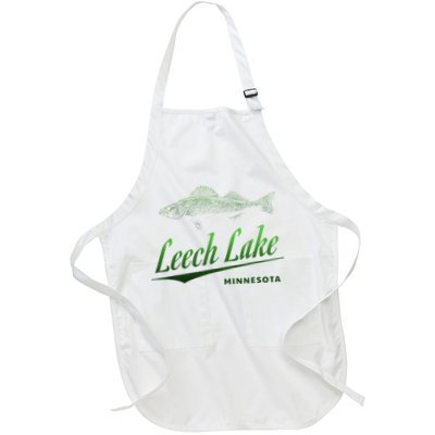 Minnesota Leech Lake With Walleye Fisherman Fishing Apron