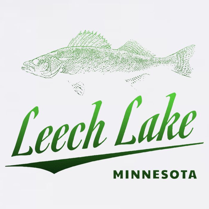 Minnesota Leech Lake With Walleye Fisherman Fishing Tall T-Shirt