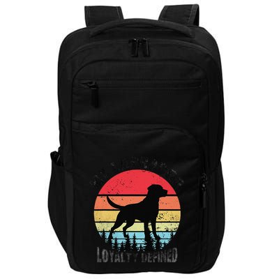 My Labrador Loyalty Defined Lab Dog Retriever Impact Tech Backpack