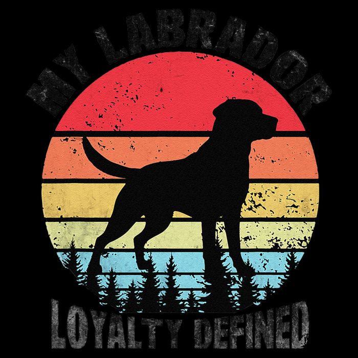 My Labrador Loyalty Defined Lab Dog Retriever Flat Bill Trucker Hat