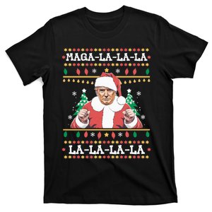 Maga La La La La La La La Funny Trump Ugly Christmas T-Shirt