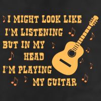 Might Look Like I'm Listening In My Head Playing Guitar Hat