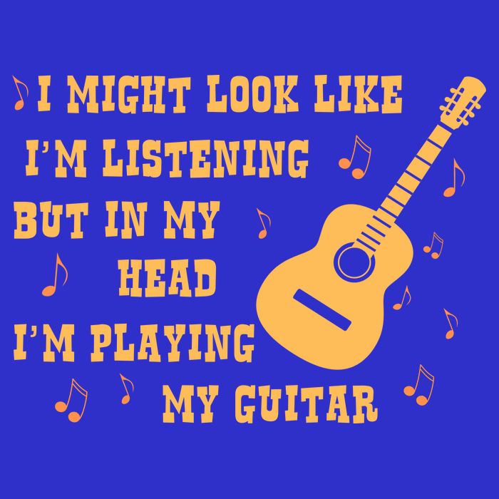Might Look Like I'm Listening In My Head Playing Guitar Visor