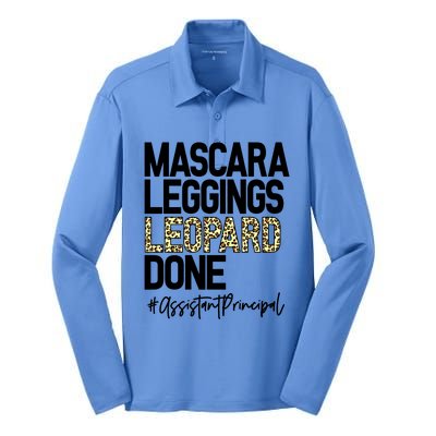 Mascara Leggings Leopard Done Assistant Principal 2021 Great Gift Silk Touch Performance Long Sleeve Polo