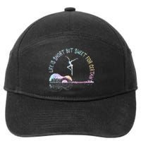 Music Lover Life Is Short But Sweet For Certain Guit Tie Dye 7-Panel Snapback Hat